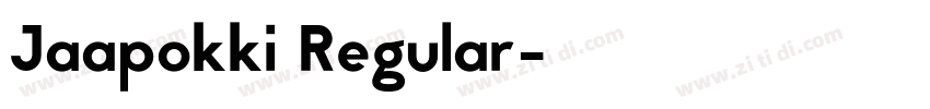 Jaapokki Regular字体转换